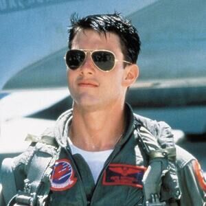 Top Gun Inspired Classic Retro 80s Aviator Gold & Black Mens Womens Sunglasses